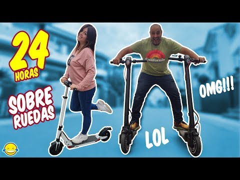 24 HORAS SOBRE RUEDAS EN UN PATINETE ELÉCTRICO!! Momentos Divertidos