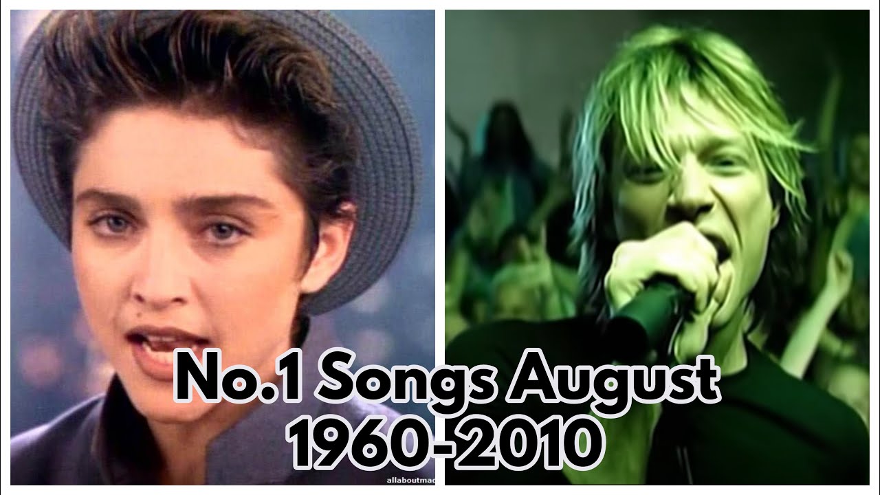 The No. 1 Song Worldwide in August of Each Year 1960-2010