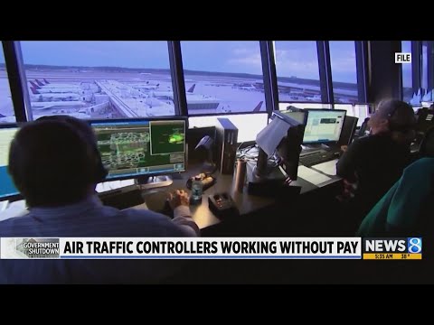 YouTube video thumbnail: Air Traffic Controllers Working Without Pay