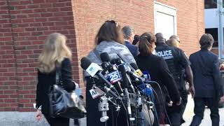 Felicity Huffman leaves federal court in Boston after sentencing