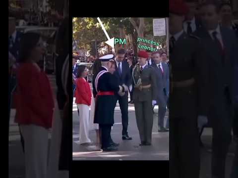 "Full Honour & Respect🙌: Pedro Sánchez with Princess Leonor 👑"#honour#respect#leonor#pedro#newshort.