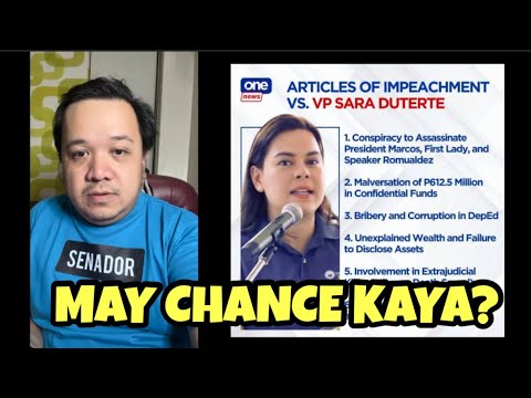 Sa 7 articles of impeachment, dito pinaka delikado si VP Sara Duterte!