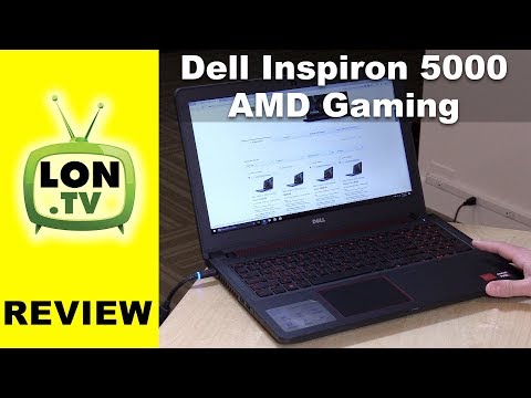 (ENGLISH) New 2017 Dell Inspiron 15 5000 Gaming AMD Powered Laptop Review