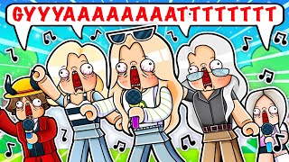 Whole Family REACTS to our FUNNIEST Music Shorts...😂🤣 (Roblox Marathon)