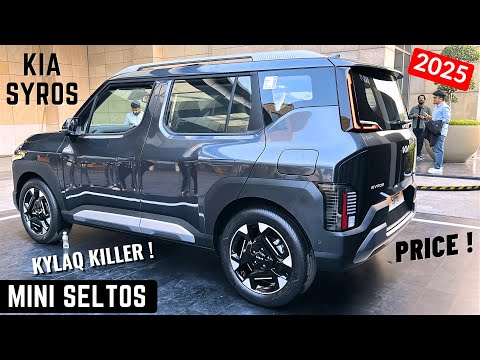 New Kia Syros 2025 Premium SUV - Latest Features, New Interiors | Kia Syros HTX+ (O) Top Model 2025