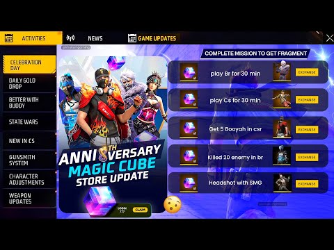 Claim 8th Anniversary Special Magic Cube Store Update + OB50 Advance Sever 😲 - FF NEW EVENT TODAY
