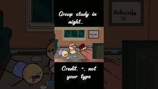 group study in night #short @notyourtype