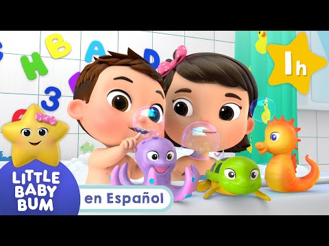 Jugamos en la hora del baño 🐙 🐟 Canciones Infantiles🎵| Caricaturas para bebés | Little Baby Bum