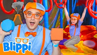 Blippi: Floor is Lava Shape Challenge! 🔥🏃