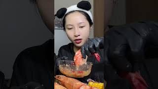 Ngiu thèm tôm sú khổng lồ hấp sả #mukbang #trieuditu