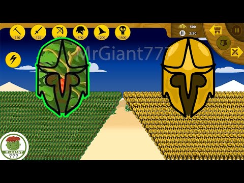 EPIC GOLDEN SPEARTON VS EPIC ELITE SPEARTON LEAF, FINAL BOSS | Stick War Legacy Mod | MrGiant777