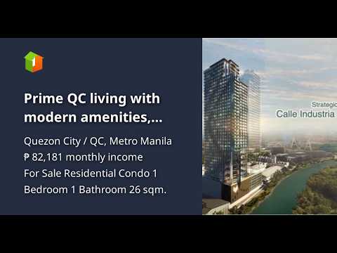 Prime QC living with modern amenities, excellent access, and strong investment potential.