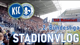 Karlsruher SC - SV Darmstadt 98 || STADIONVLOG || VAR Wahnsinn!!