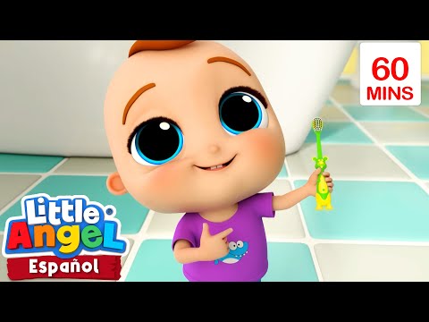 ¡Cepillate los dientes, Bebé Juan! | Caricaturas | Canciones Infantiles🎵| Little Angel Español