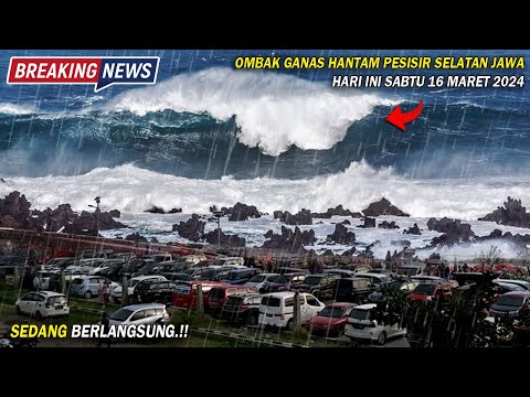 GELOMBANG TINGGI TERJANG PESISIR SELATAN MALANG! PANTAI NGELIYEP & BALEKAMBANG