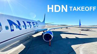 United Airlines 737-824 Takeoff Hayden (Steamboat Springs), CO – HDN-DEN– N86534