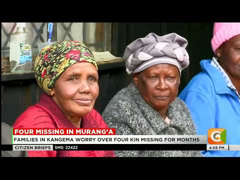 YouTube video thumbnail: Kangema’s Tuthu Families in Agony Months After Loved Ones Vanish Mysteriously