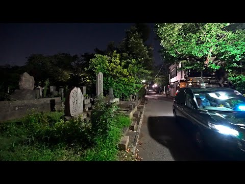 Night walk in the maze of Yanaka Ginza streets, Japan・4K HDR