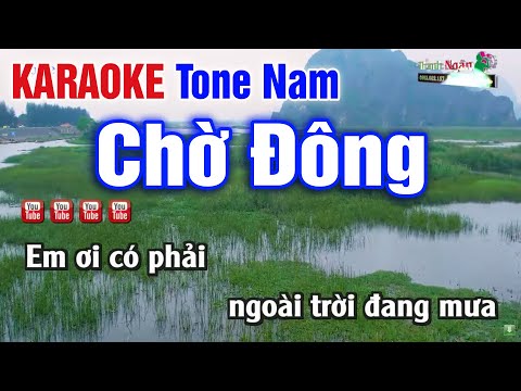 Chờ Đông Tone Nam KARAOKE Nhạc Sống Thanh Ngân