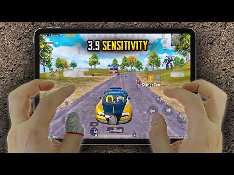 NEW 3.9 UPDATE PERFECT SENSITIVITY! 🔥 INSANE HANDCAM 1v4 | iPad Pro M2 PUBG Mobile 😱 120FPS + Smooth
