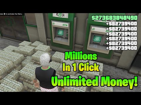 Unlimited Money In GTA 5 Online (1 Click = $20000000) PS4,PS5,XBOX & PC