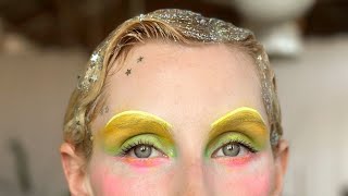 How to make & apply glitter hair gel tutorial