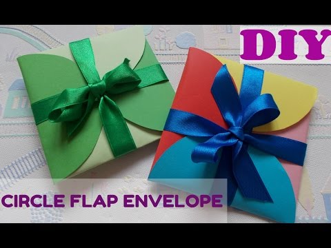 DIY gift idea: Super easy DIY circle envelope | Circle...