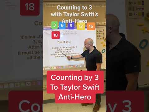 Sing along to Taylor Swift’s Anti Hero and learn your 3 times tables and skip counting!