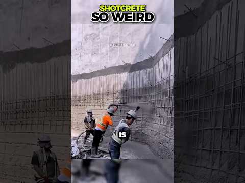 Shotcrete So weird! (Gunite) #shorts
