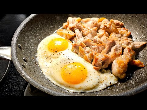 世界一美味しい塩で作る【エッグチキン】がエグいほど旨い