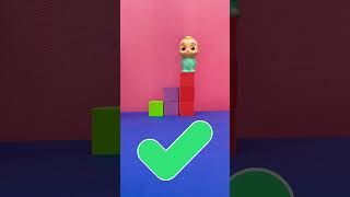 Can JJ Climb the Building Blocks? 🏗️ #cocomelon #toyplay