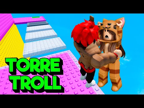 TROLLEO a MANDARINA en la TORRE TROLL DE LOS ABRAZOS !! Hug Troll Tower 🤗