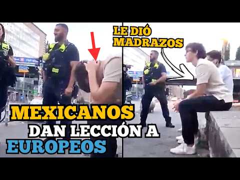 MEXICANOS DAN SU MERECIDO a RATEROS que QUERIAN ROBARLES en EUROPA 