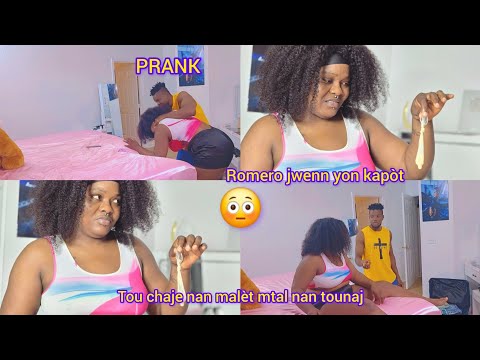 prank Romero jwenn yon kapòt ak tout dechay ladan nan malèt msot nan tounaj 🙆‍♀️bagay yo red pou