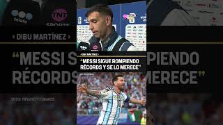 ¡LOS ELOGIOS DE DIBU MARTÍNEZ HACIA LIONEL MESSI TRAS SU DOBLETE ANTE AUSTRIA! #Shorts