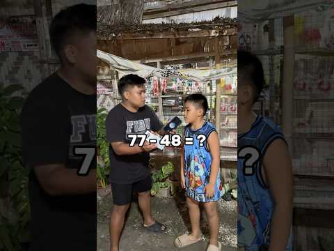 For one thousand pesos 77 - 48 = ? #noahvlogs #interview