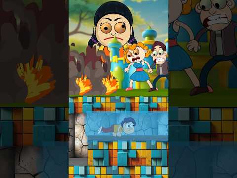 Reverses running away from the Squid Game Doll (Animation memes) #shorts #memes