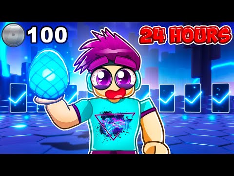 24 Hours To Get 100 Badges in Roblox "The Hunt"