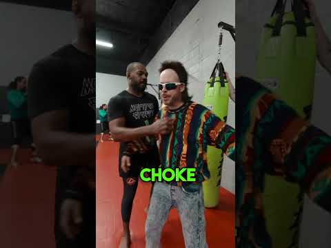 CHOKED OUT BY JON JONES. PSH YEAH RIGHT