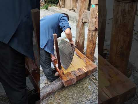Traditional paper making process - How To Make Paper 😨