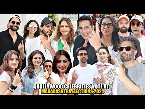 Maharashtra Election 2024 Celebrity Vote- Ranbir, Shradha, Kartik, Govinda, Raveena, Akshay, Madhuri