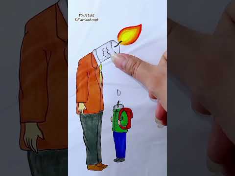 ❤️Father's love ❤️ 😢😢 #art #artwork #animasyon #çizgifilm #dfartandcraft