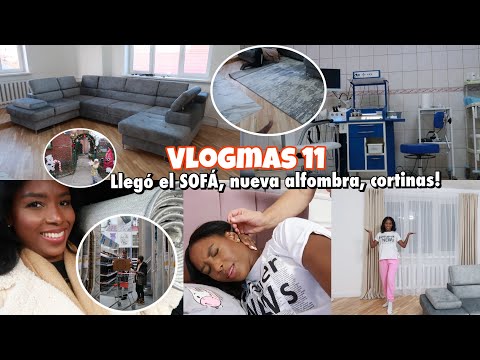 VLOGMAS 11🎅 LLEGÓ EL SOFÁ🛋️ NUEVA ALFOMBRA, CORTINAS🏡 MUCHO MAREO, QUÉ TENGO EN EL OÍDO? 11 Dic 2024