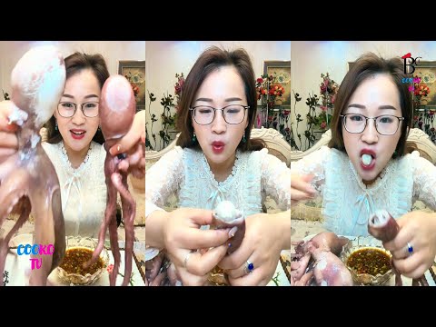 【Mukbang ASMR Seafood】She is very greedy to eat seafood lobster, octopus, crab 。62