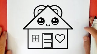 COMO DESENHAR UMA CASA KAWAII
