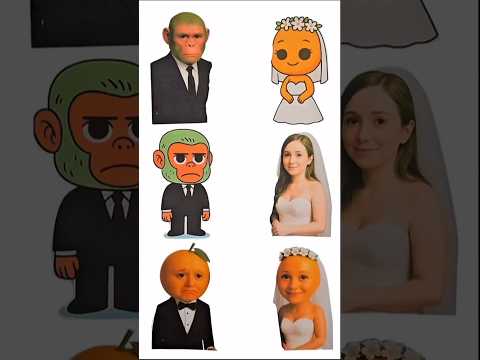 Italian Brainrot Wedding Paper Matching Puzzle #italianbrainrot #viralvideo #trend #funny