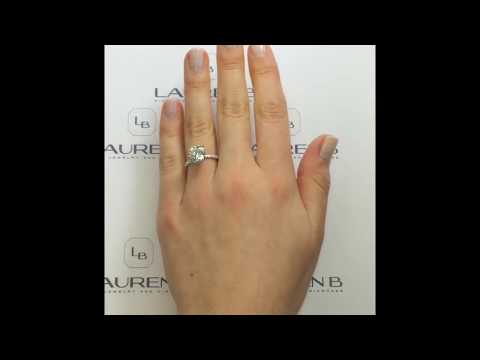 Cushion Cut Moissanite Engagement Ring RS-63