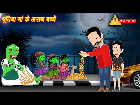 Horror Stories भूतिया माँ के अनाथ बच्चें | Bhootiya Maa | Bhootiy kahani | Chudail Wala Cartoon