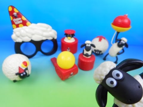 2015 SHAUN THE SHEEP SET OF 8 McDONALD'S HAPPY MEAL COLLECTION TOY'S VIDEO REVIEW (IMPORT)