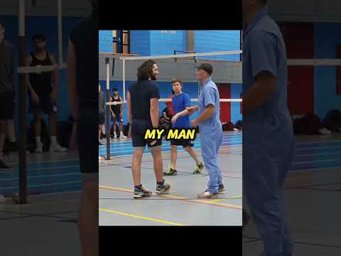 I just needed time to warm up😁 more videos on my channel: Volleyball Prank 🎯 #volleyball #cleaner